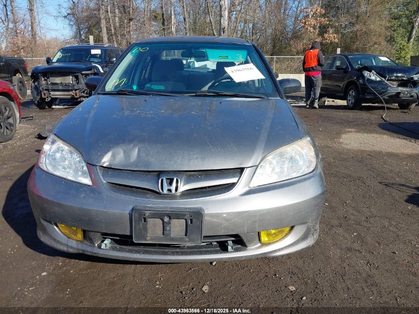 2005 Honda Civic Lx VIN: JHMES16535S005504 Lot: 43963566