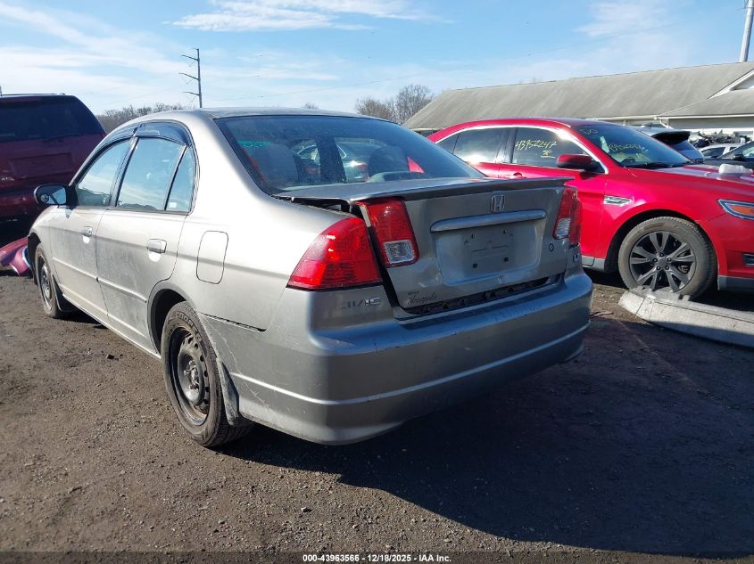 2005 Honda Civic Lx VIN: JHMES16535S005504 Lot: 43963566