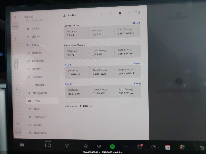 2023 Tesla Model S Dual Motor All-Wheel Drive/Standard Range VIN: 5YJSA1E50PF521926 Lot: 43963568