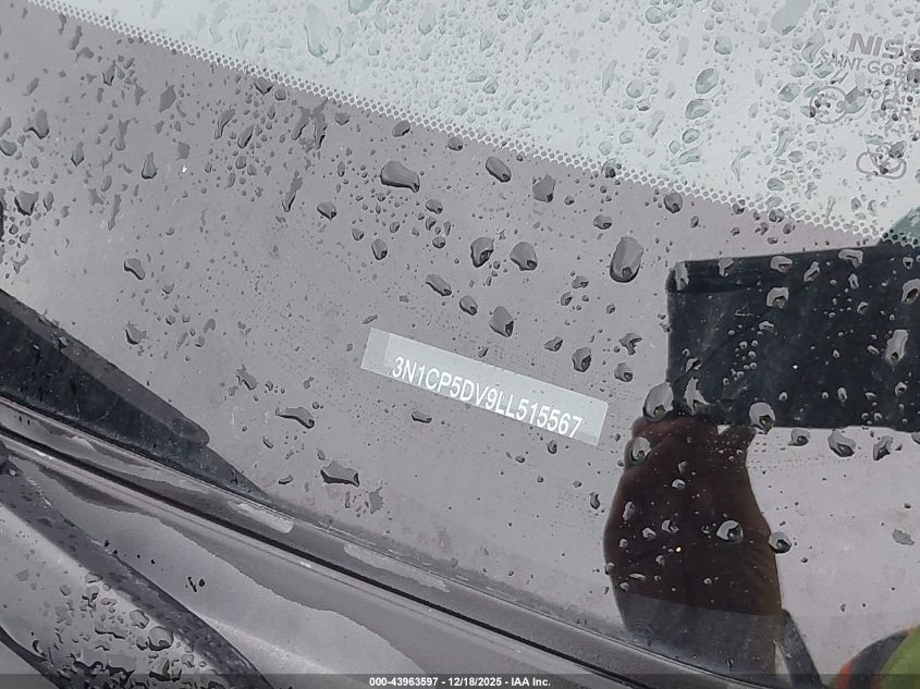 2020 Nissan Kicks Sr Xtronic Cvt VIN: 3N1CP5DV9LL515567 Lot: 43963597