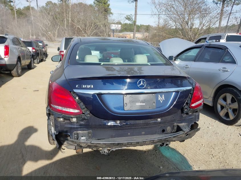 2016 Mercedes-Benz C 300 VIN: WDDWF4JB3GR179176 Lot: 43963612