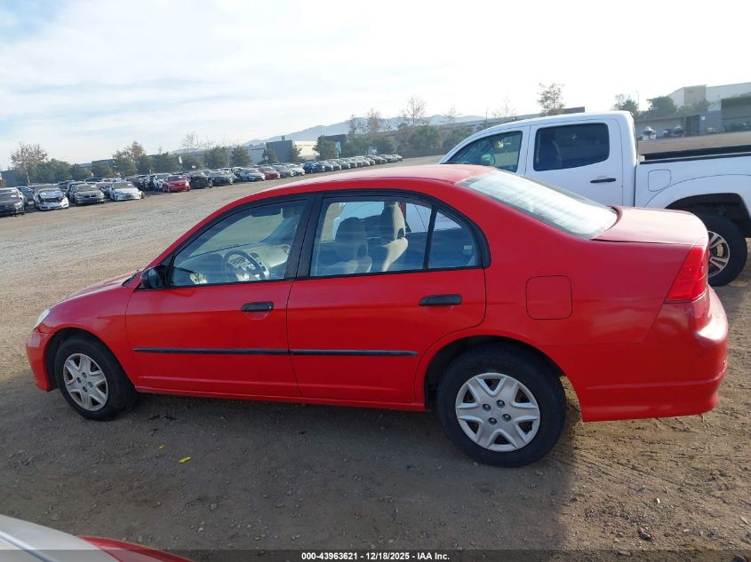 2005 Honda Civic Vp VIN: 1HGES16395L003333 Lot: 43963621