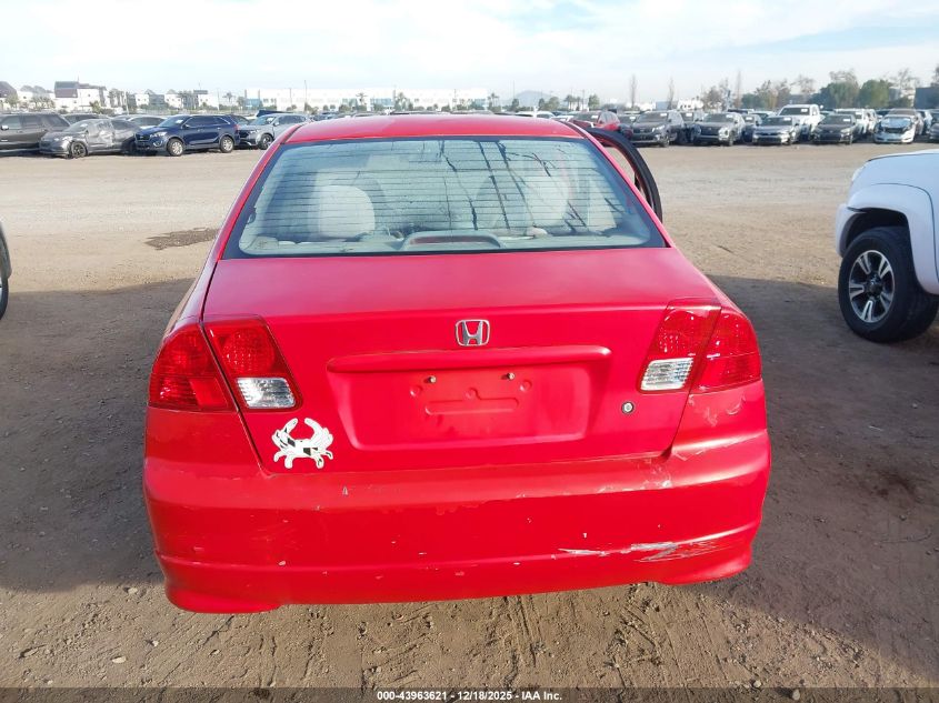 2005 Honda Civic Vp VIN: 1HGES16395L003333 Lot: 43963621