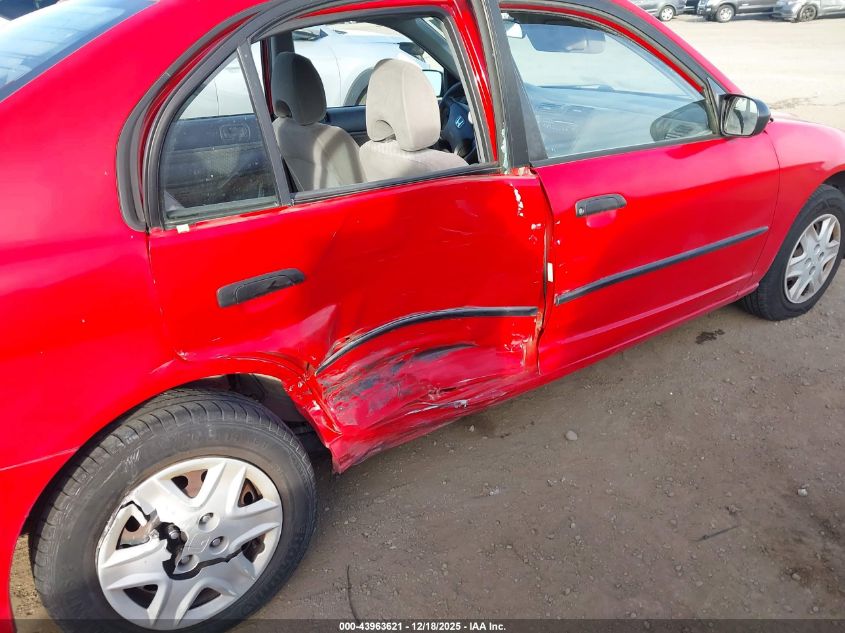 2005 Honda Civic Vp VIN: 1HGES16395L003333 Lot: 43963621