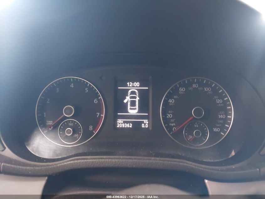 2012 Volkswagen Passat 2.5L Se VIN: 1VWBP7A37CC020347 Lot: 43963622