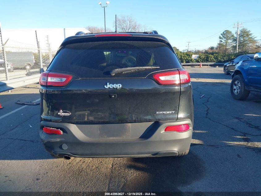 2016 Jeep Cherokee Sport VIN: 1C4PJLAB8GW207899 Lot: 43963627