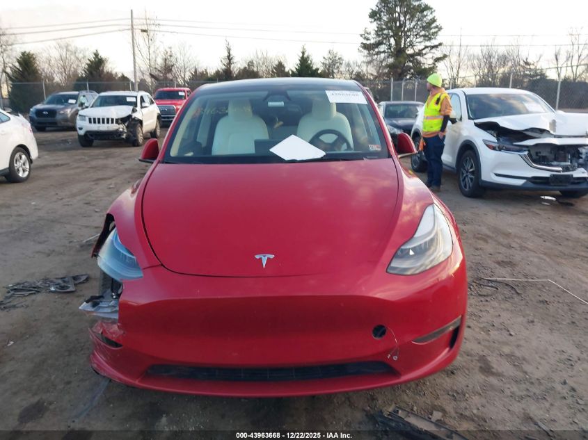 2023 Tesla Model Y Awd/Long Range Dual Motor All-Wheel Drive VIN: 7SAYGDEE3PA184128 Lot: 43963668