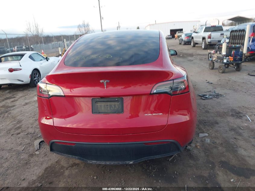 2023 Tesla Model Y Awd/Long Range Dual Motor All-Wheel Drive VIN: 7SAYGDEE3PA184128 Lot: 43963668
