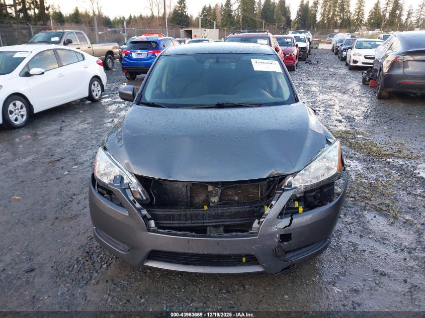 2015 Nissan Sentra Fe+ S/S/Sl/Sr/Sv VIN: 3N1AB7AP2FL630863 Lot: 43963669