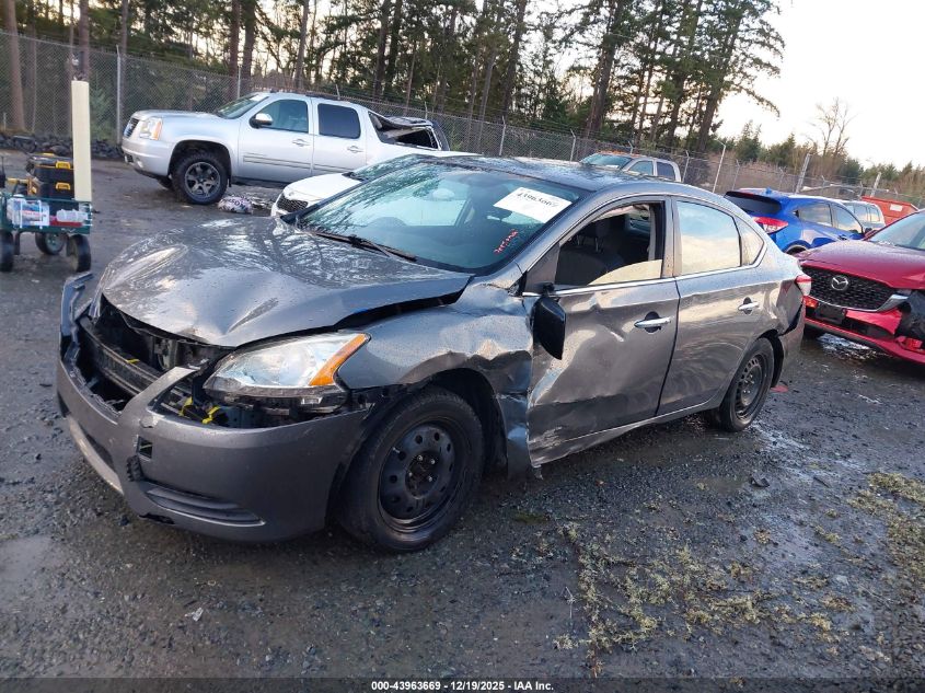 2015 Nissan Sentra Fe+ S/S/Sl/Sr/Sv VIN: 3N1AB7AP2FL630863 Lot: 43963669