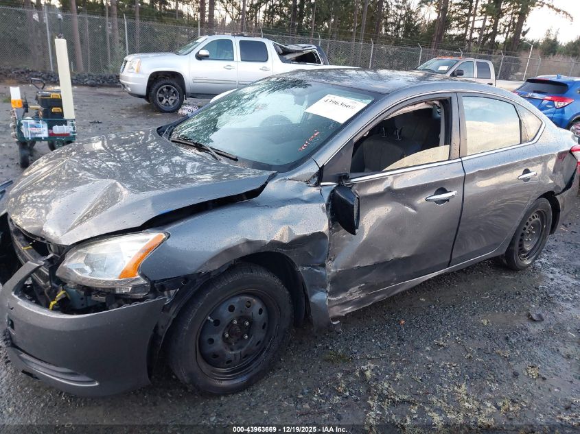 2015 Nissan Sentra Fe+ S/S/Sl/Sr/Sv VIN: 3N1AB7AP2FL630863 Lot: 43963669
