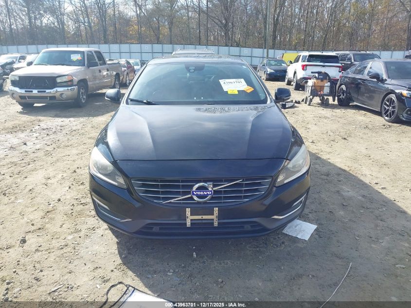 2015 Volvo S60 T5 Premier VIN: YV1612TK4F1343813 Lot: 43963701
