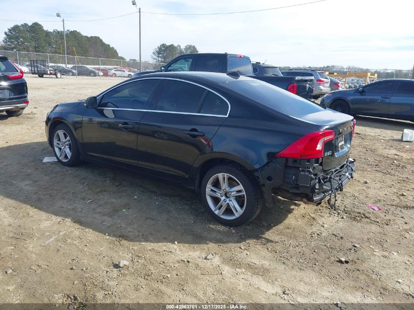 2015 Volvo S60 T5 Premier VIN: YV1612TK4F1343813 Lot: 43963701