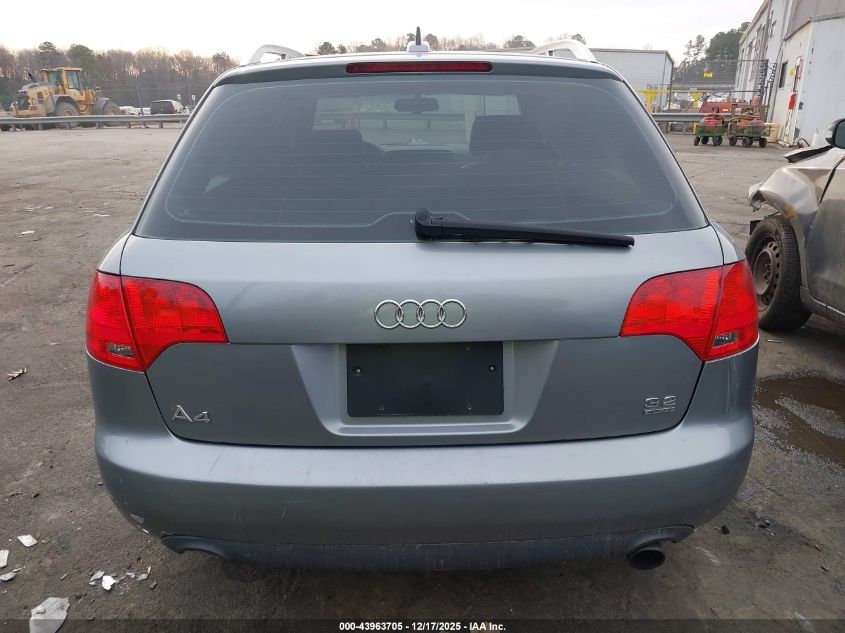 2006 Audi A4 3.2 Avant VIN: WAUKG78E66A080532 Lot: 43963705