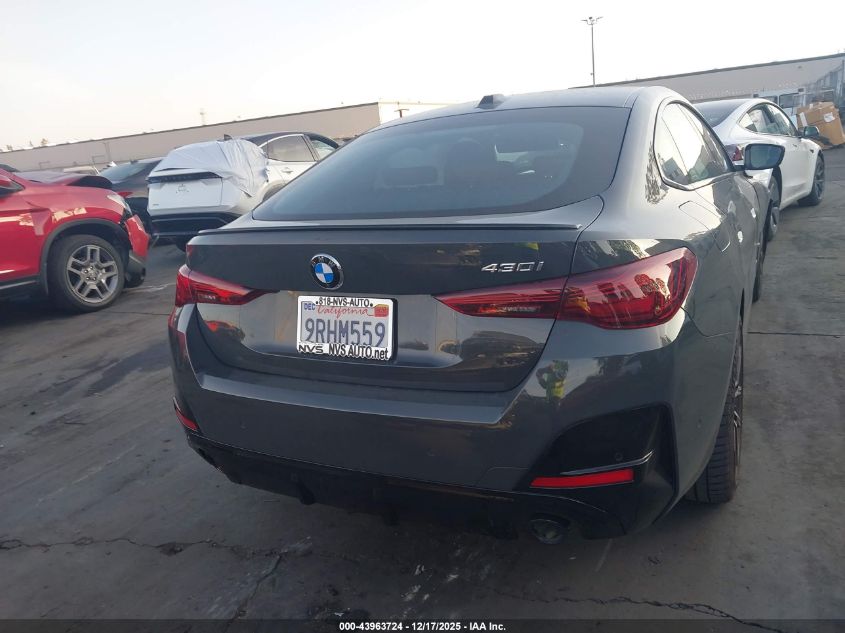 2025 BMW 430I Gran Coupe VIN: WBA23FB04SFU11060 Lot: 43963724
