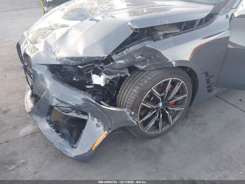 2025 BMW 430I Gran Coupe VIN: WBA23FB04SFU11060 Lot: 43963724