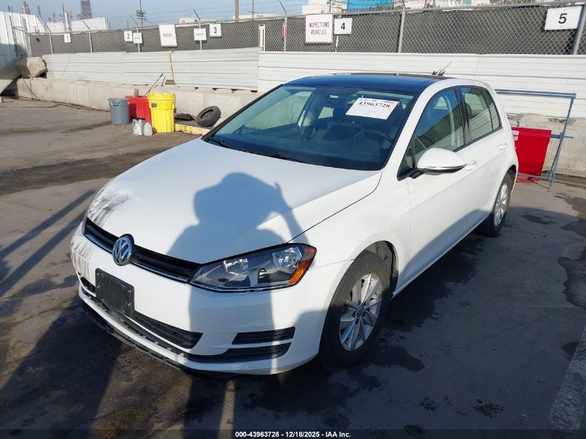 2015 Volkswagen Golf Tsi S 4-Door