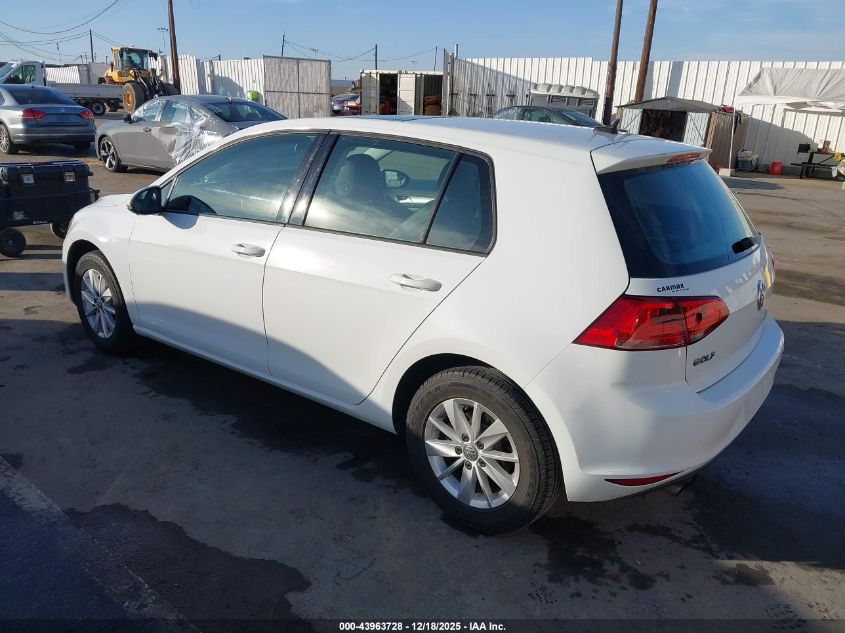 2015 Volkswagen Golf Tsi S 4-Door