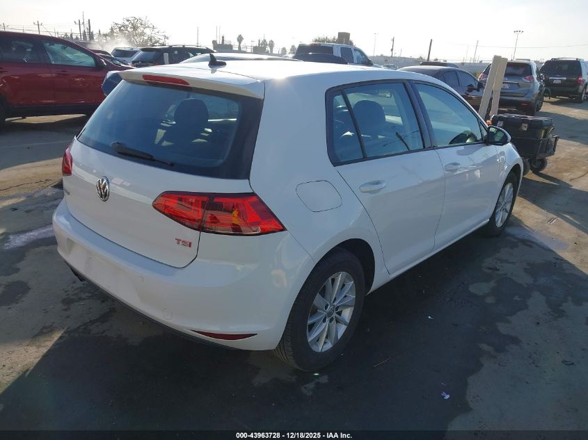 2015 Volkswagen Golf Tsi S 4-Door