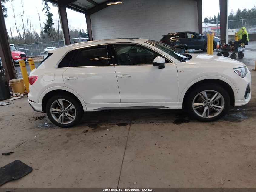2021 Audi Q3 Premium Plus 45 Tfsi S Line Quattro Tiptronic VIN: WA1EECF35M1002265 Lot: 43963746