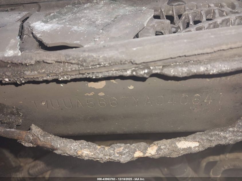 2000 Acura Tl 3.2 VIN: 19UUA5667YA040641 Lot: 43963763