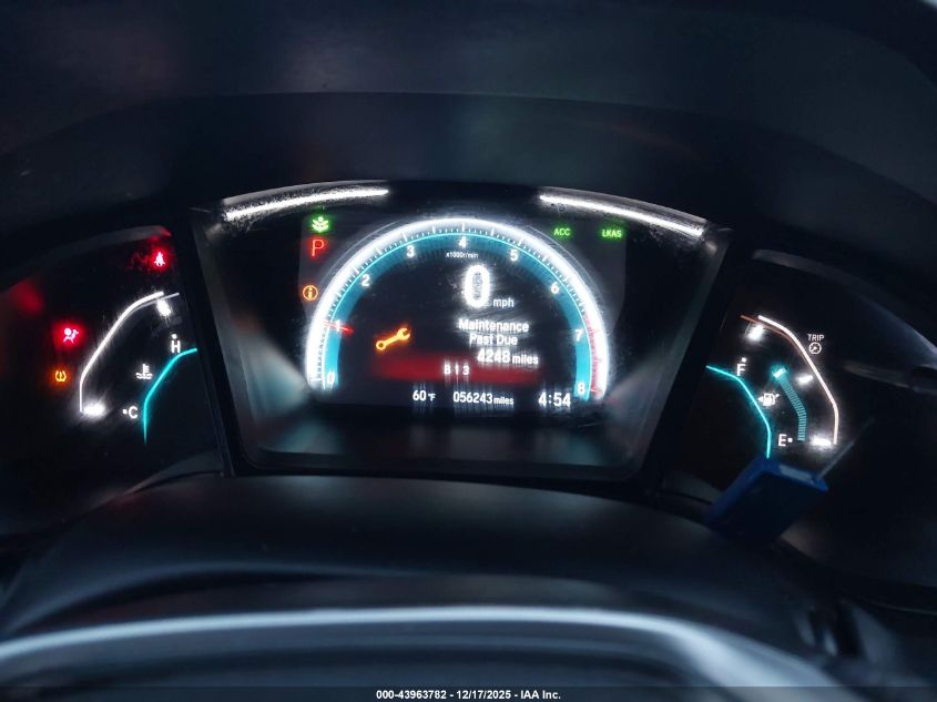 2020 Honda Civic Lx VIN: 19XFC2F69LE002706 Lot: 43963782