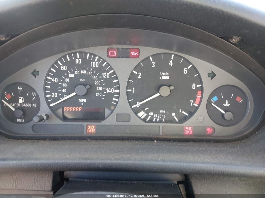 1995 BMW 325 Ic Automatic VIN: WBABJ6323SJD44358 Lot: 43963819