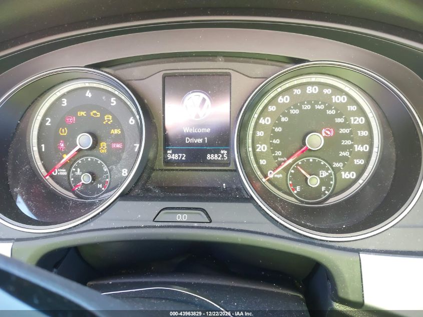 2019 Volkswagen Atlas 3.6L V6 Se W/Technology R-Line VIN: 1V2XR2CA7KC576642 Lot: 43963829