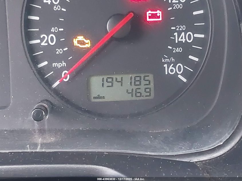 2003 Volkswagen Jetta Gls 2.0L VIN: 3VWSK69M73M118072 Lot: 43963830