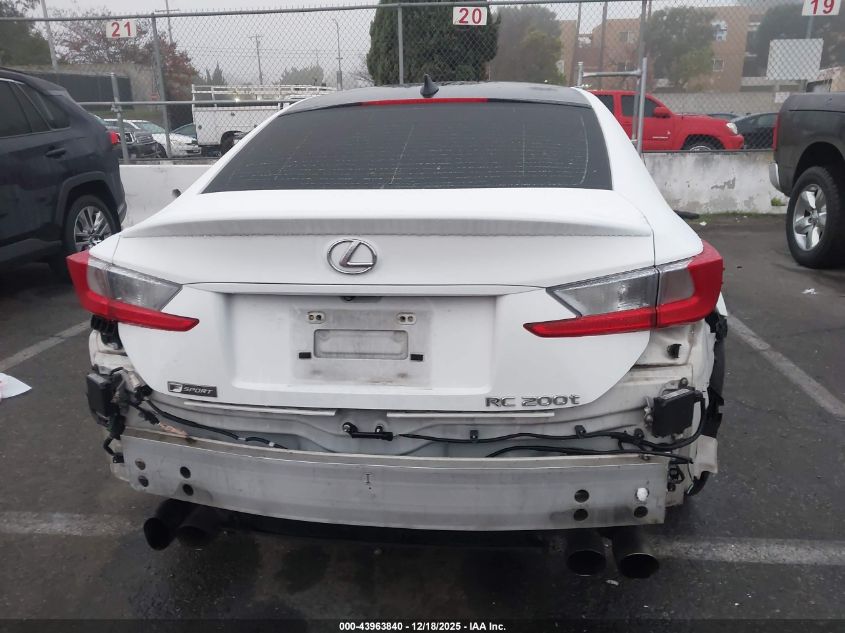 2016 Lexus Rc 200T VIN: JTHHA5BC1G5002856 Lot: 43963840