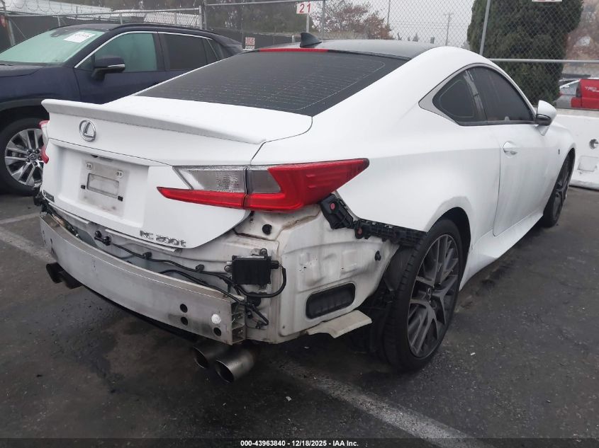 2016 Lexus Rc 200T VIN: JTHHA5BC1G5002856 Lot: 43963840