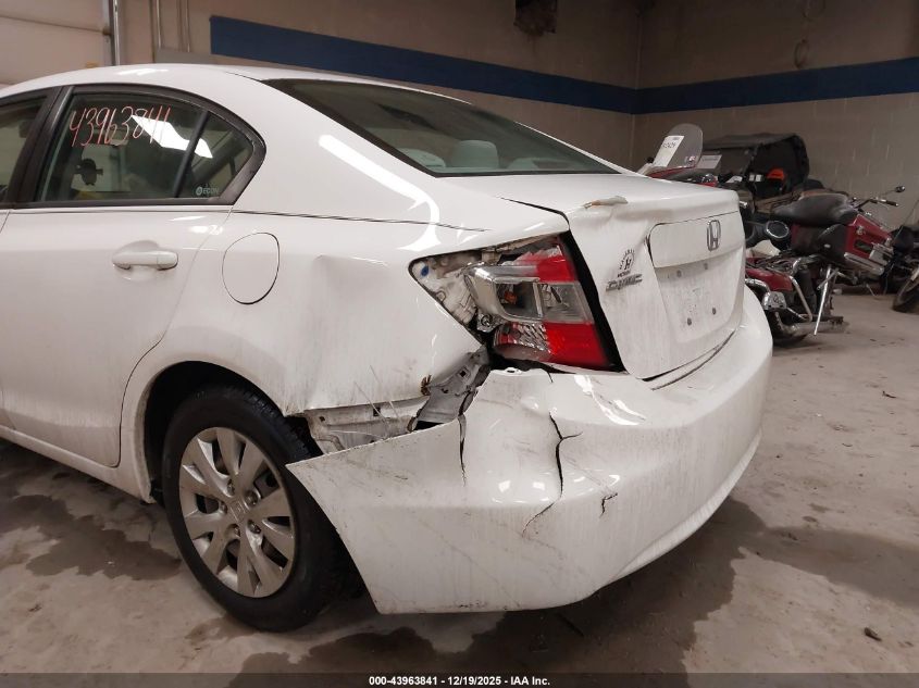 2012 Honda Civic Lx VIN: 19XFB2F54CE312949 Lot: 43963841