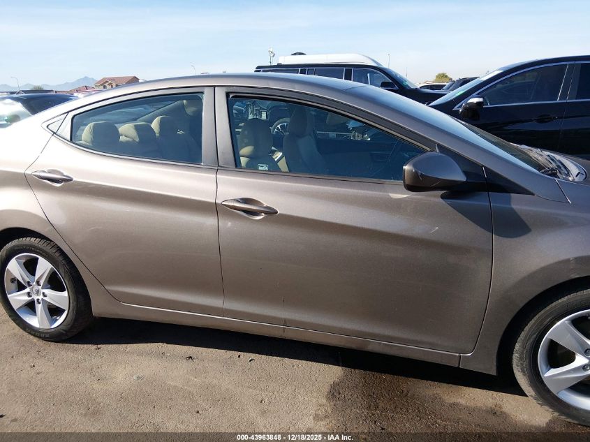 2013 Hyundai Elantra Gls VIN: 5NPDH4AE2DH399224 Lot: 43963848