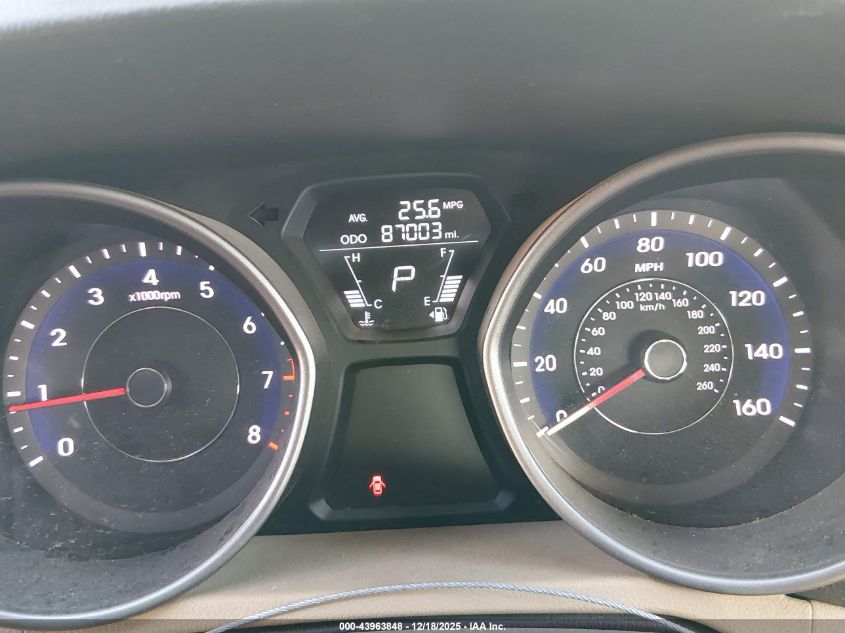 2013 Hyundai Elantra Gls VIN: 5NPDH4AE2DH399224 Lot: 43963848