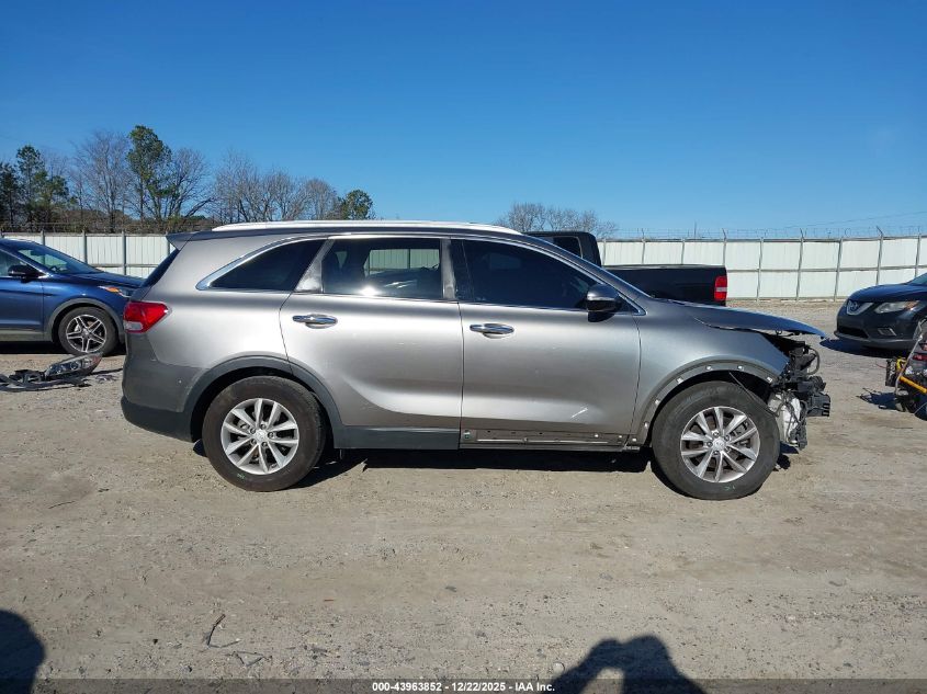 2018 Kia Sorento 3.3L Lx VIN: 5XYPG4A59JG405846 Lot: 43963852
