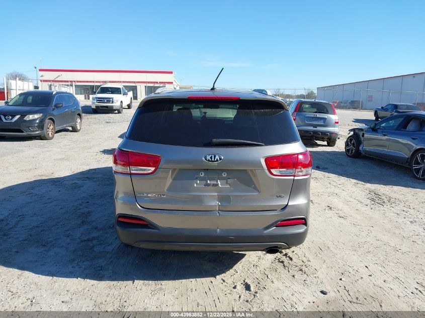 2018 Kia Sorento 3.3L Lx VIN: 5XYPG4A59JG405846 Lot: 43963852