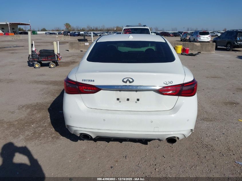 2021 Infiniti Q50 Luxe VIN: JN1EV7BP3MM700767 Lot: 43963883