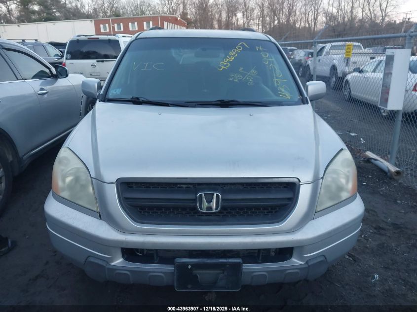 2005 Honda Pilot Ex VIN: 5FNYF184X5B059354 Lot: 43963907