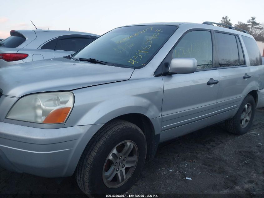 2005 Honda Pilot Ex VIN: 5FNYF184X5B059354 Lot: 43963907