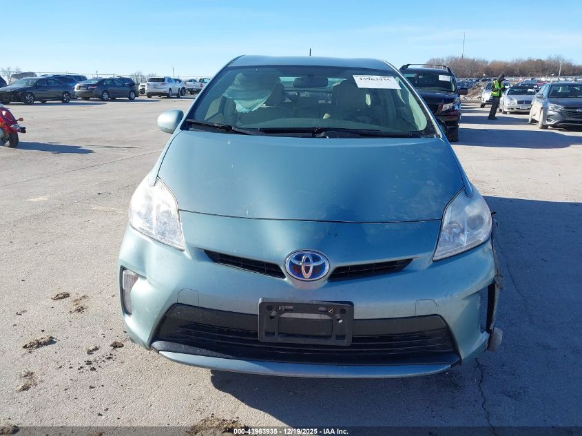 2013 Toyota Prius Two VIN: JTDKN3DU0D1650553 Lot: 43963935