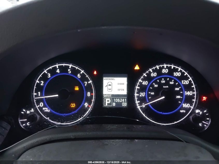 2010 Infiniti G37 VIN: JN1CV6FE5AM352105 Lot: 43963938