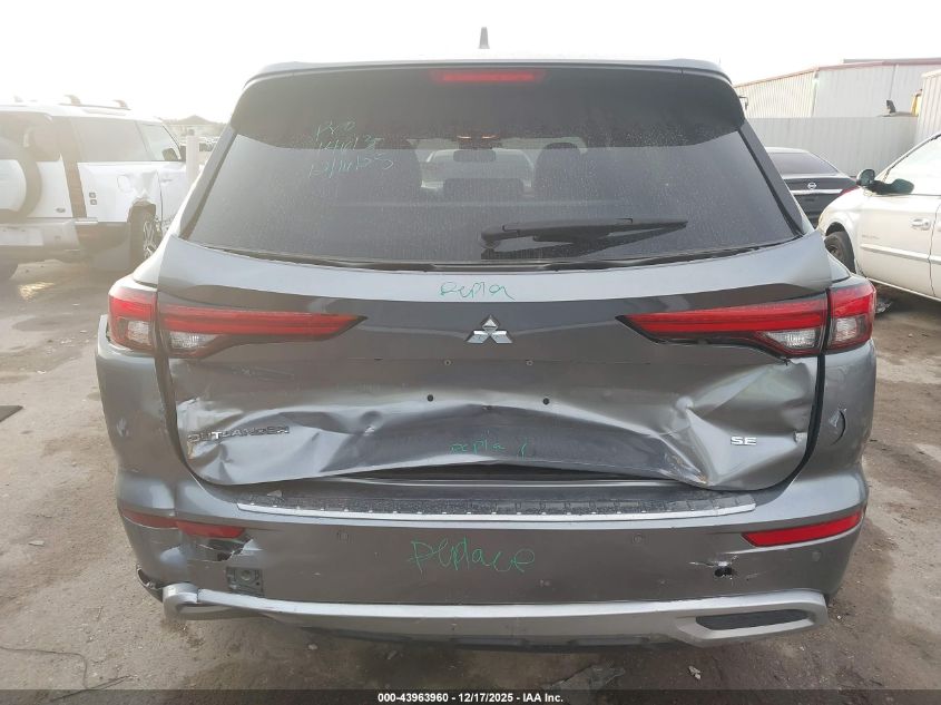 2024 Mitsubishi Outlander Se 2.5 2Wd/Se Black Edition S-Awc/Se Black Edition W/Pano Roof VIN: JA4J3VA88RZ010937 Lot: 43963960