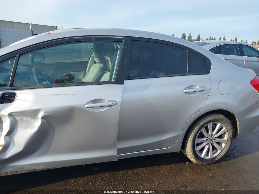 2012 Honda Civic Ex VIN: 2HGFB2F80CH302600 Lot: 43963998