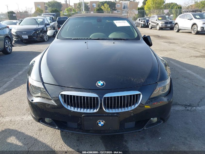 2005 BMW 645Ci VIN: WBAEK73465B325896 Lot: 43963999