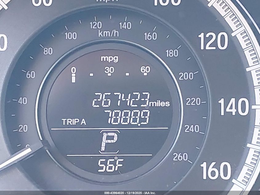 2017 Honda Accord Ex-L VIN: 1HGCR2F80HA043210 Lot: 43964020