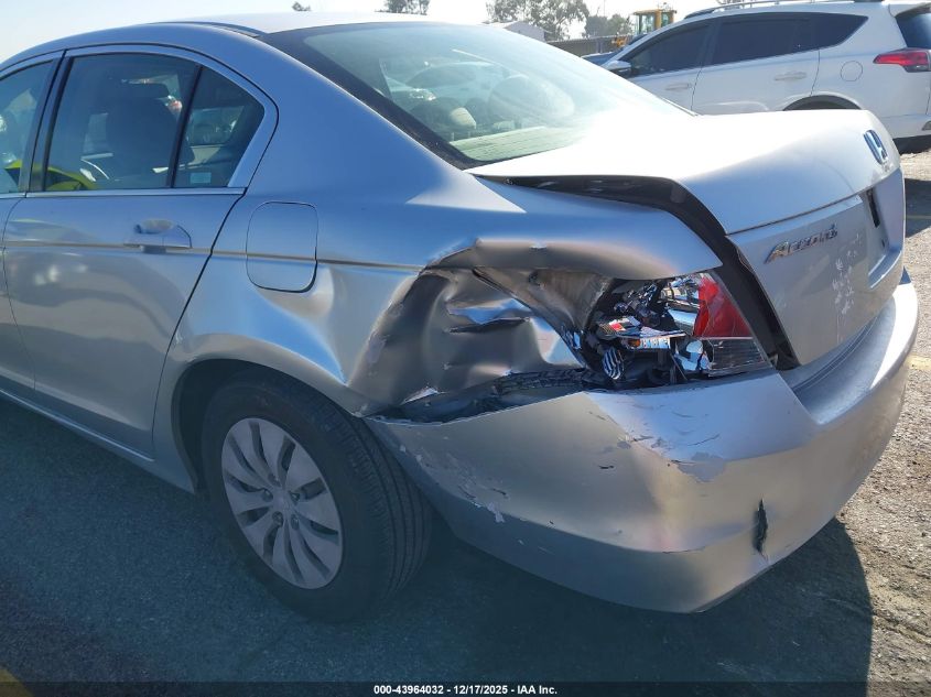 2008 Honda Accord 2.4 Lx VIN: JHMCP26368C065398 Lot: 43964032