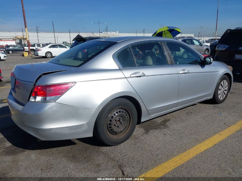 2008 Honda Accord 2.4 Lx VIN: JHMCP26368C065398 Lot: 43964032