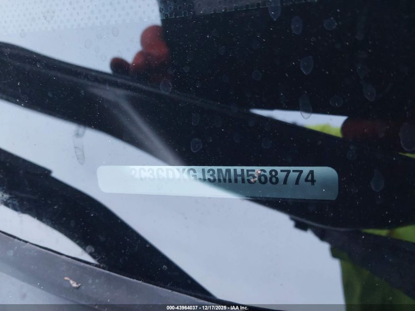 2021 Dodge Charger Scat Pack Widebody Rwd VIN: 2C3CDXGJ3MH568774 Lot: 43964037