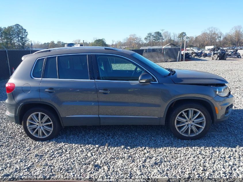 2014 Volkswagen Tiguan Sel VIN: WVGBV3AX2EW587390 Lot: 43964052