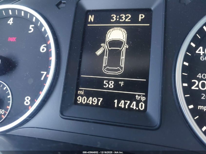 2014 Volkswagen Tiguan Sel VIN: WVGBV3AX2EW587390 Lot: 43964052